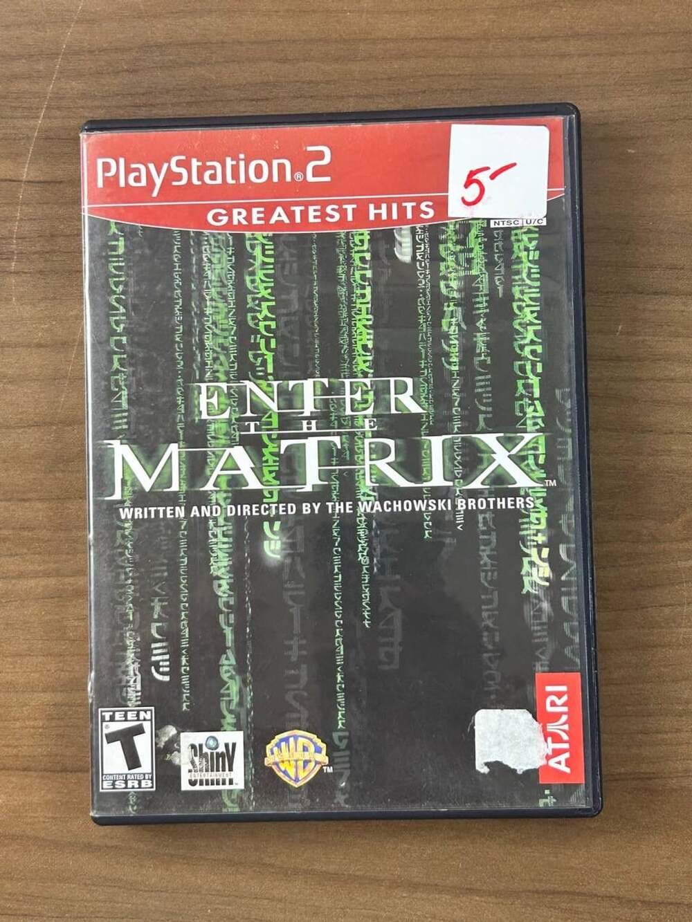 Enter the Matrix Greatest Hits Sony PlayStation 2 PS2 2003 CIB Disc Manual